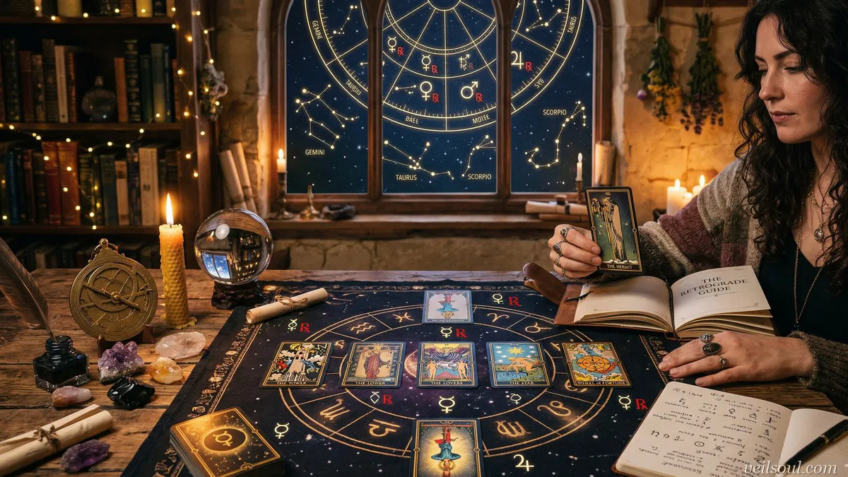 Reading Tarot During Retrogrades: Navigating Cosmic Slowdowns
