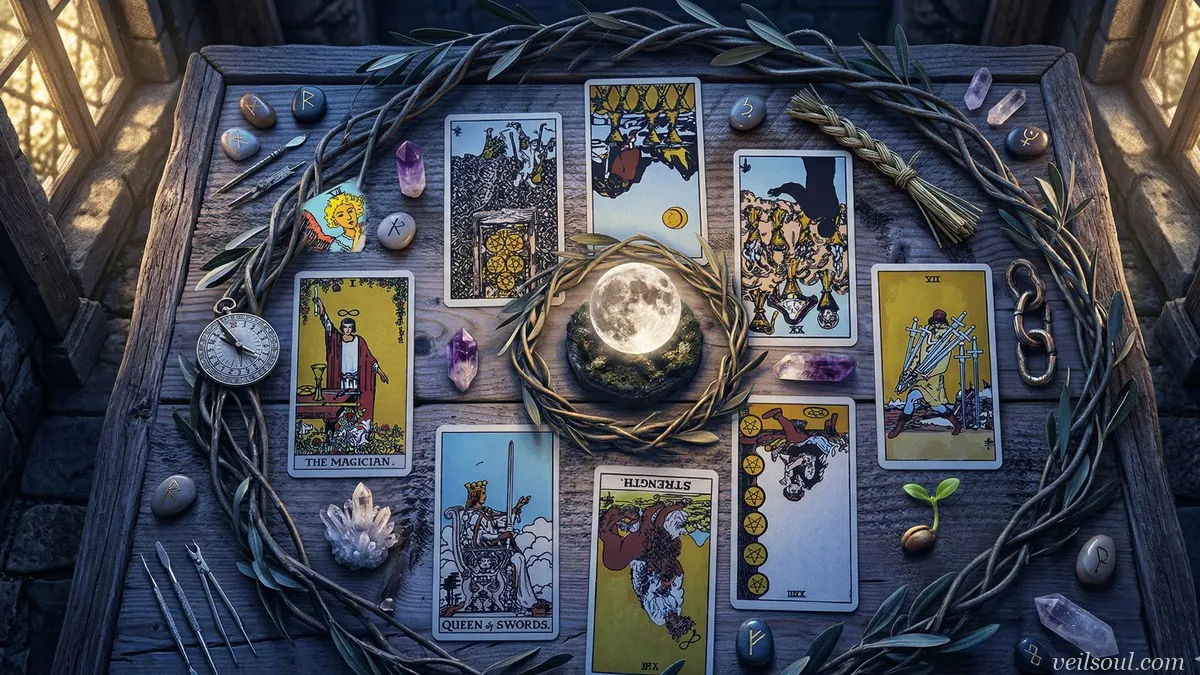 Full Moon Tarot Spread: A Ritual for Release and Clarity