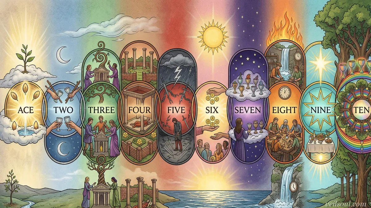 Number Symbolism in the Minor Arcana: What Each Number Means