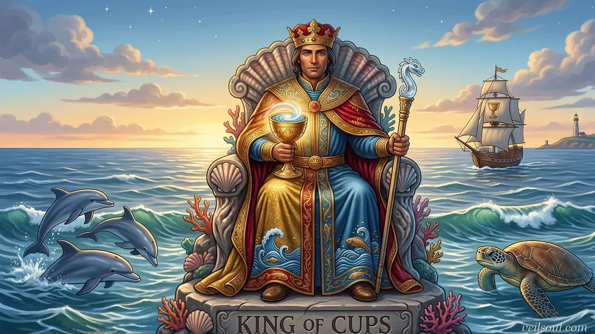King of Cups Tarot Card Meaning: Emotional Balance, Leadership, and Mastery of Feeling