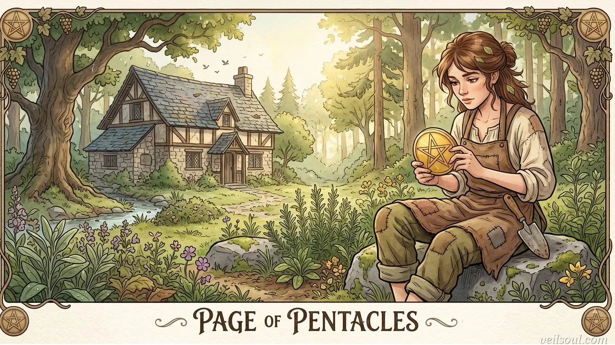 Page of Pentacles Tarot Card Meaning: Ambition, Learning, and New Opportunities
